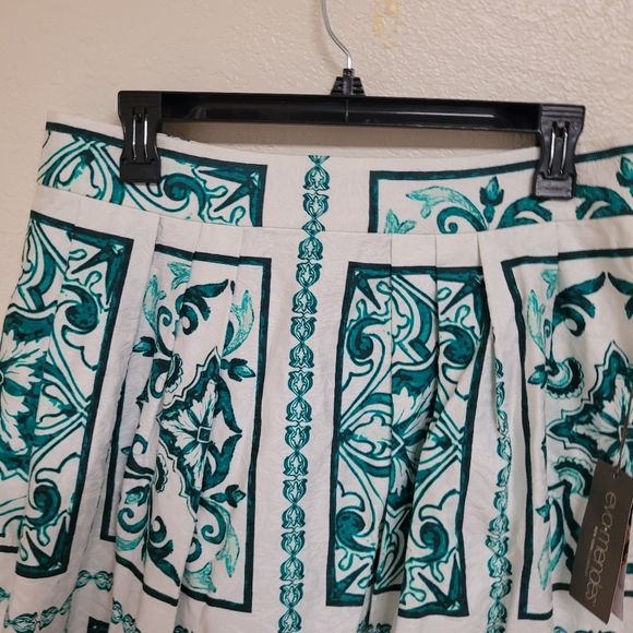 Eva Mendez Green Midi Skirt NWT - Picture 5 of 6